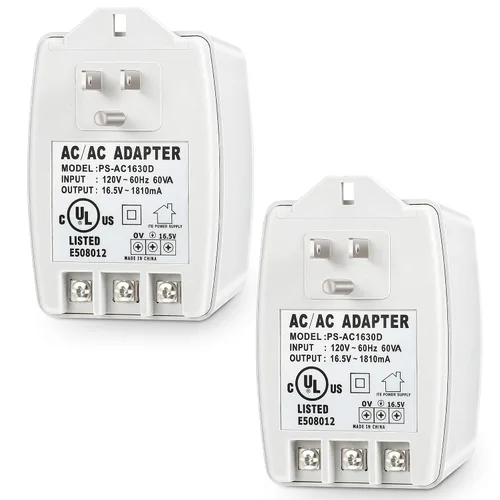 Miniatura 7 de 1 paquete de transformador de timbre de 16.5 V 30 VA enchufable compatible con Ring, Nest, Ecobee, transformador de timbre de 16.5 voltios