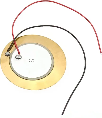 Miniatura 3 de 20 unidades de transductor piezoeléctrico de 1.378 in, micrófono de contacto, sensor de sonido, amplificadores piezoeléctricos, discos con cable