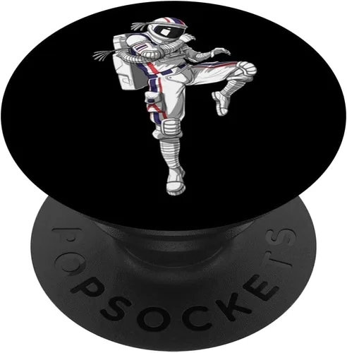 Astronauta Muay Thai Boxeo Karate Kickboxing Artes Marciales PopSockets PopGrip: Agarre intercambiable para teléfonos y tabletas