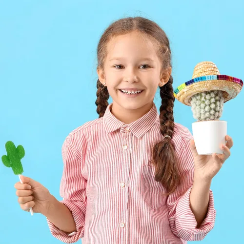 Miniatura 3 de Piruletas de cactus – 12 chupones de dulces de fiesta envueltos individualmente – recuerdos de fiesta de cumpleaños – Suministros de fiesta mexicana