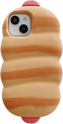 Miniatura 9 de Funda 3D de hombre aguacate para iPhone 13/iPhone 14 de 6.1 pulgadas, diseño de dibujos animados de lindo personaje Kawaii divertido