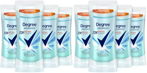 Miniatura 13 de Degree Desodorante Antitranspirante Avanzado, paquete de 4, Protección contra Sudor y Olor por 72 Horas, Shower Clean, Antitranspirante para Mujeres