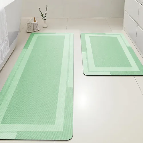 Miniatura 39 de ACCUMTEK Alfombrilla de Baño Ultra Delgada, Alfombrillas de Baño Antideslizantes con Respaldo Mejorado para Colocar Bajo la Puerta, Alfombras