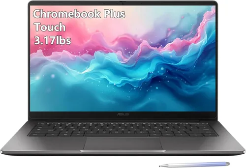 ASUS Chromebook Plus Touchsceen - 8Core Intel i3 Beat i3-1215U -14 pulgadas FHD pantalla -8 GB RAM | 256 GB -Goole AI Laptop - Estudiantes escolares