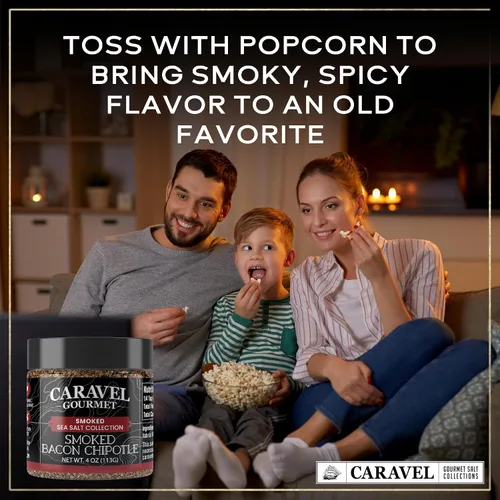 Miniatura 3 de Caravel Gourmet - Sales de mar ahumadas - Ahumadas naturalmente sobre madera del noroeste del Pacífico, ahumado intenso, delicioso, totalmente
