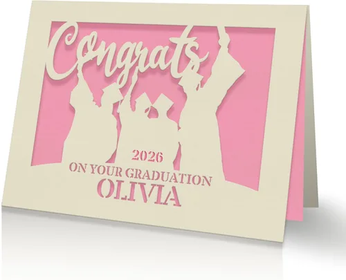Miniatura 9 de EDSG Tarjetas de graduación personalizadas, felicitaciones, regalo de graduación, suministros de decoración de graduación, corte de papel láser