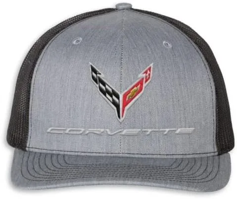 Miniatura 8 de SR1 Performance C8 Corvette Snapback Hat - Gorra trasera de malla estructurada Chevy