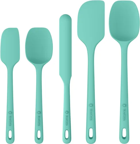 Miniatura 26 de ChefAide - Juego de 4 espátulas de silicona, espátulas de goma de grado alimenticio, con mango fuerte y agarre ergonómico, resistentes al calor