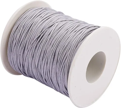 Miniatura 8 de PH PandaHall 100 Yardas 1mm Hilo de Cordón de Algodón Encerado Cuerda de Cuentas Cuerda Encerada para Manualidades para Hacer Pulseras Collares