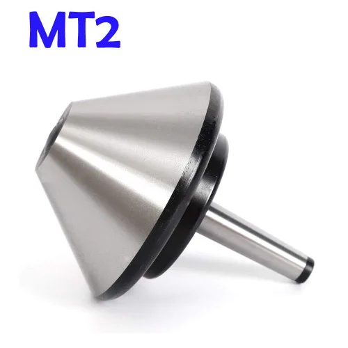 Miniatura 2 de ButterFox MT2 Torno de punta de toro centro vivo 5 pulgadas (4.724 in) Morse Taper #2 broca de herramienta 75 grados