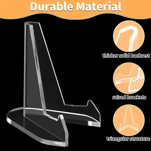 Miniatura 7 de NIUBIER Soporte para Mostrar Tarjetas, Paquete de 30 Soportes Transparentes para Tarjetas, Exhibidor de Tarjetas de Acrílico, Mini Soportes
