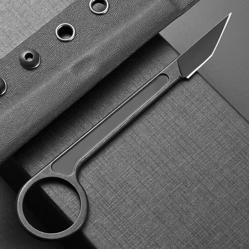 Miniatura 3 de CCanku C1104 - Cuchillo de hoja fija D2 con mango de acero inoxidable para caza, herramienta EDC, supervivencia, campamento al aire libre con funda