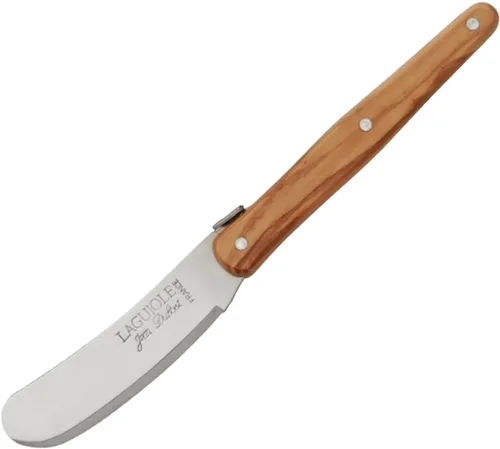 Miniatura 4 de (D) Juego de cubiertos de queso para esparcir mantequilla, acero inoxidable, Laguiole (6 unidades, negro)
