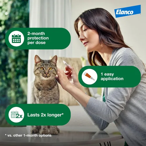 Miniatura 5 de Advantage XD - Prevención y tratamiento de pulgas para gatos pequeños 1.8-9lbs. 4 dosis tópicas, 2 meses de protección por dosis