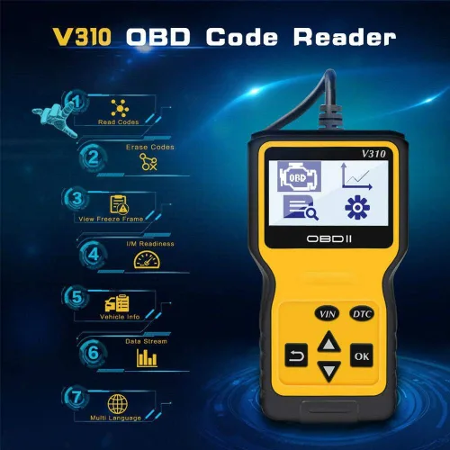 Miniatura 7 de Lector de Código de Coche y Herramienta de Reinicio Escáner para Coche OBD2, Herramienta de Diagnóstico, Lector de Código de Vehículo, Auto