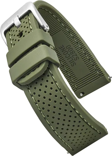 Correa deportiva para reloj, impermeable, de silicona de alta calidad, con liberación rápida correa de reloj de goma suave colores surtidos