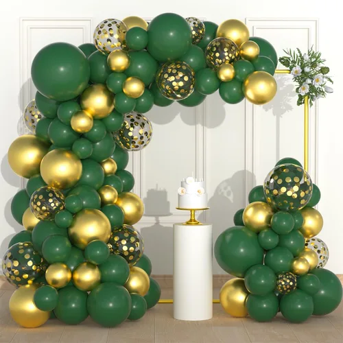 Miniatura 15 de Kit de arco de guirnalda de globos azules y negros dorados, globos azul real y negro dorado para hombres, 30º 40º videojuego, cumpleaños, boda