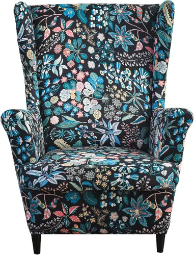 Miniatura 10 de Eco-Ancheng Funda para silla Wingback, 2 piezas, respaldo de ala, fundas de elastano para sillón con respaldo de ala, fundas para sillón con parte