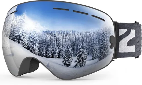 ZIONOR X - Gafas de esquí - Gafas de snowboard con lente desmontable OTG para hombres, mujeres y adultos