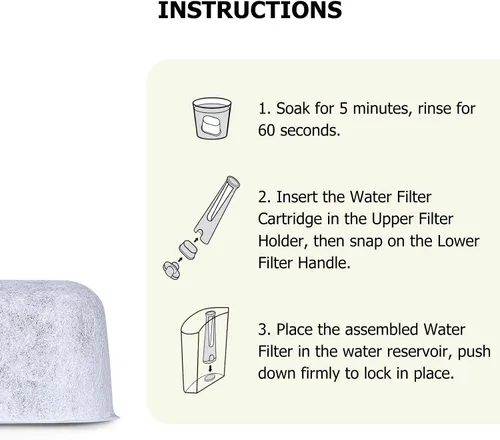 Miniatura 7 de Filtros de agua de repuesto de primera calidad compatibles con Keurig, paquete de 6 por Fanativita, se ajustan a todas las cafeteras Keurig