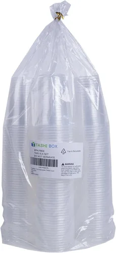 Miniatura 5 de TashiBox Vasos desechables de plástico transparente de 7 onzas para bebidas frías (200 unidades)
