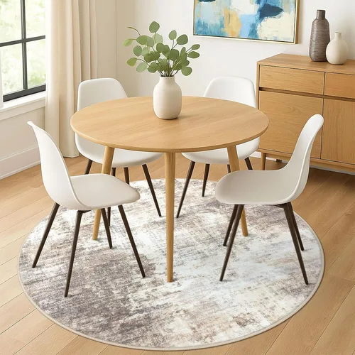 Miniatura 372 de IOHOUZE Alfombra abstracta lavable de 3 x 12 pies para pasillos, antideslizante para cocina, camino de entrada de lana sintética para interiores