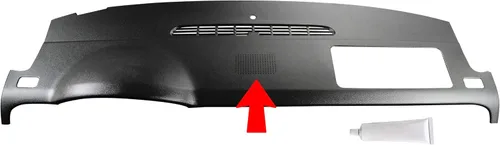 DashSkin - Cubierta para tablero con orificio para altavoz hecha en EE. UU. para automóviles con guantera individual únicamente, sencilla reparación