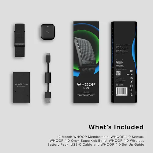 Miniatura 4 de WHOOP 4.0 con suscripción de 12 meses - Rastreador de salud, fitness y actividad portátil - Monitoreo continuo, optimización del rendimiento