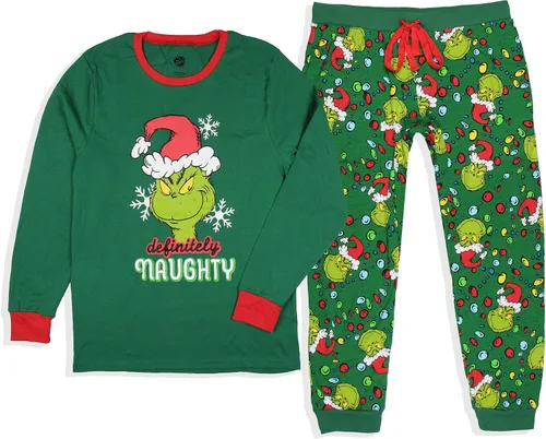 Miniatura 4 de Dr. Seuss How GRINCH Stole Christmas Lights Juego de pijama familiar a juego