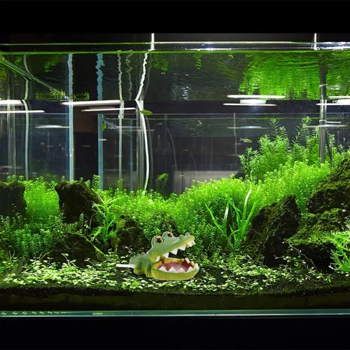 Miniatura 3 de iplusmile Adornos de pecera, adorno de acuario, decoración de animales, acuario, caimán acuario, decoración de paisaje, decoración de acuario