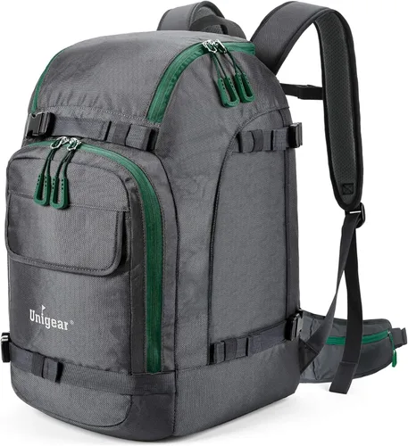 Miniatura 7 de Unigear - Mochila para botas de esquí para casco 50L/70L, lentes de protección, guantes, esquís, snowboard y accesorios Rojo