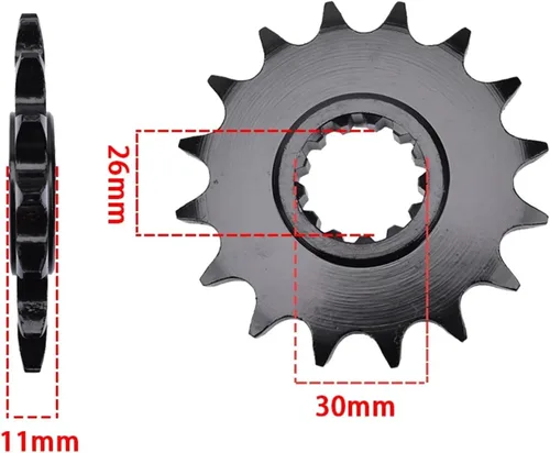 Miniatura 6 de 525 Chain 16T Front 47T Rear Sprocket Compatible with YAMAHA FZ8 FZ8N FA8S FZ-8 FZ-8N FZ-8S Fazer 39P 42P 2010 2011 2012 2013 2014 2015