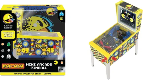 Miniatura 6 de Pac-Man: Mini Arcade Pinball – Edición Coleccionista 45 Aniversario, juego de mesa de luces y sonidos, desafíos de tiro de habilidad, juguete