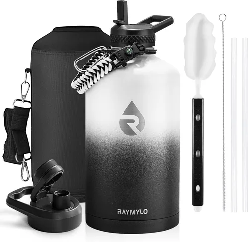 Miniatura 115 de RAYMYLO Botella de agua aislada de 24 onzas, de acero inoxidable con triple pared al vacío (fría durante 48 horas, caliente durante 24 horas), a