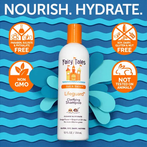 Miniatura 4 de Fairy Tales Champú de natación, acondicionador y spray acondicionador para niños, paquete de 3 Fabricado con ingredientes naturales en los Estados