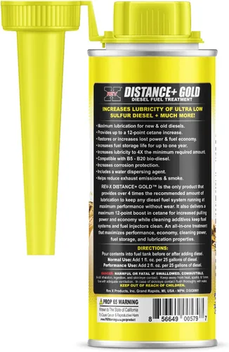 Miniatura 4 de REV X Distance Plus Gold Diesel Tratamiento de combustible de alta lubricidad, 8 fl. oz. (2)