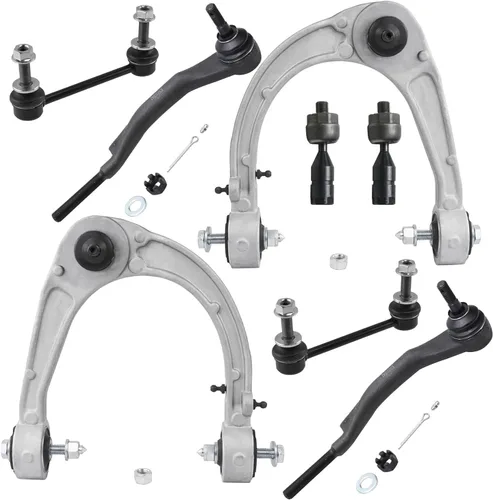 Miniatura 266 de Detroit Axle - Kit de brazos de control de extremo delantero de 8 piezas para Dodge Dakota 00-04, Durango 00-03, 4 brazos de control superior e