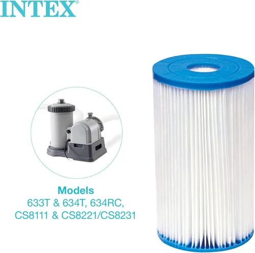 Miniatura 5 de Intex 29005E - Cartucho de bomba de filtro de material Dacron fácil de limpiar, 29005E para piscina, tipo B, (paquete de 2)