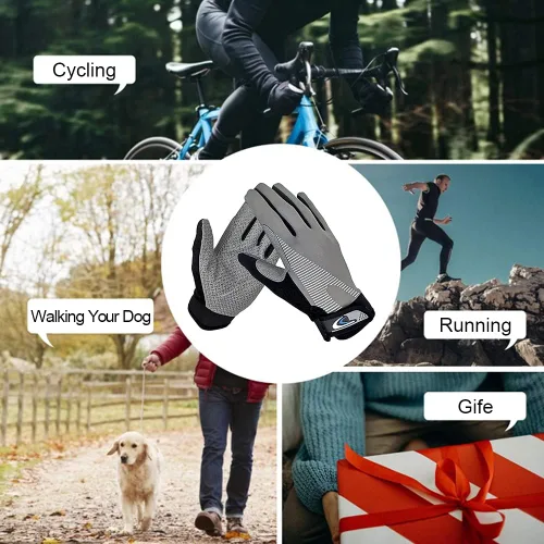 Miniatura 6 de FUDOSAN Guantes de ciclismo para pantalla táctil, guantes de entrenamiento para gimnasio, transpirables, antideslizantes, guantes de fitness