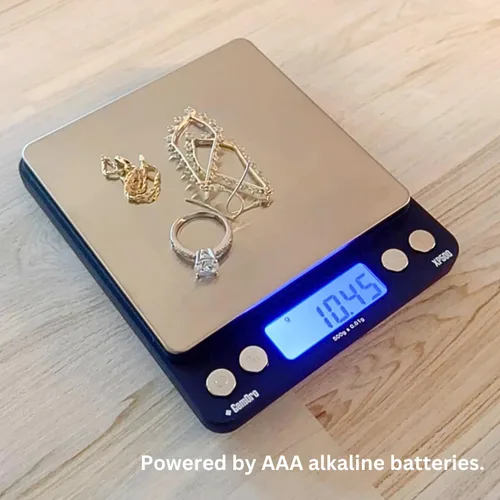 Miniatura 7 de GemOro Platinum XP500 - Báscula de bolsillo Jewelers, báscula portátil de encimera con precisión duradera, herramienta digital precisa con lectura