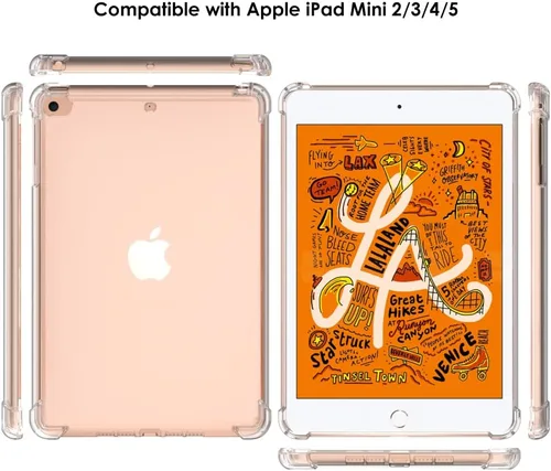 Miniatura 2 de Callyue Funda transparente para iPad mini 5 / Mini 4 / Mini 3 2 1, funda protectora de goma suave de silicona de esquina lateral para tableta Apple