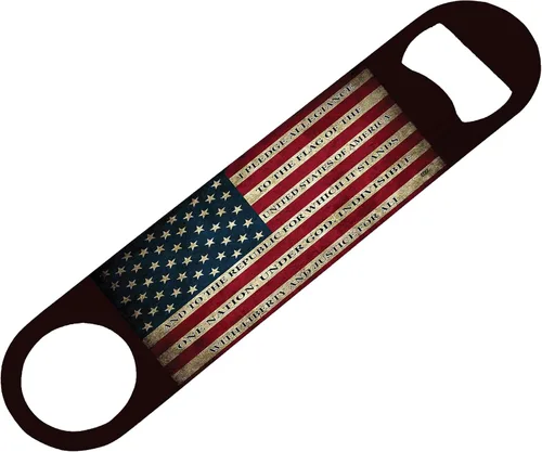 Bandera de Estados Unidos Promesa de lealtad Abrebotellas Velocidad Regalo resistente Patriótico Estados Unidos de América EE.UU