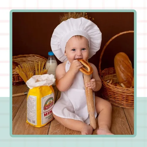 Miniatura 6 de KHC-KHF Traje de chef para recién nacido, disfraz de chef para bebé, disfraz de chef para niños, disfraz de cosplay para niños y niñas 7-18 meses