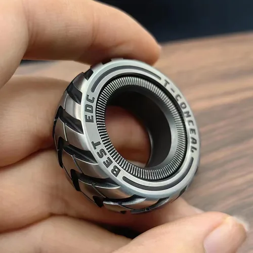 T-Conceal EDC Deslizadores para Ansiedad, Juguetes para Ansiedad para Alivio del Estrés para Adultos, Metal Magnético TDAH, Anillos para Ansiedad
