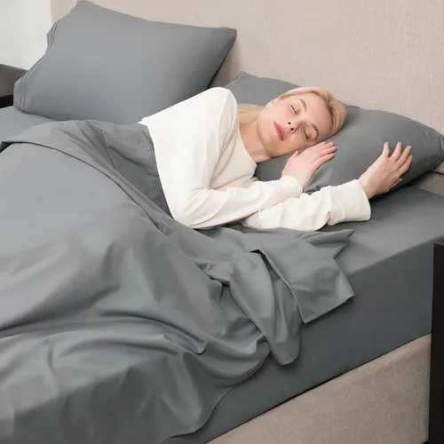 Miniatura 6 de Mejoroom Juego de sábanas de tamaño King – Sábanas y fundas de almohada de ropa de cama 1800 de lujo para hoteles – Sábana bajera con bolsillo