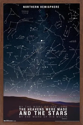 Miniatura 16 de Póster de pared de The Stars, 22.4 pulgadas de largo x 14.7 pulgadas de ancho, versión enmarcada de madera de granero