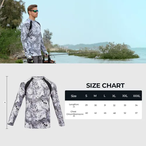 Miniatura 6 de KastKing Camisas de pesca UPF 50 para hombre, camisa de pesca de manga larga, transpirable, absorbe la humedad, camisas de sol para hombres
