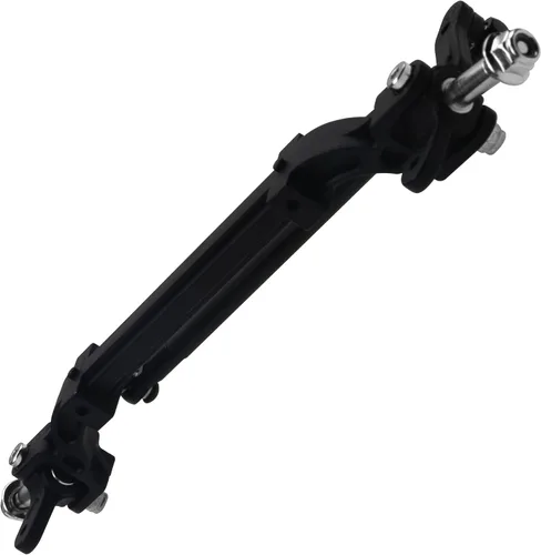Miniatura 6 de Eje delantero de metal de barra de enlace de dirección Eje de rueda compatible con Tamiya 1/14 RC Tractor Truck (negro)