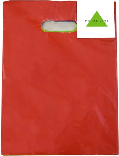 Miniatura 8 de Prime Line Packaging Bolsas de plástico para regalos, bolsas de fiesta de colores con asas, 2 mil troqueladas para recuerdos de fiesta de niños
