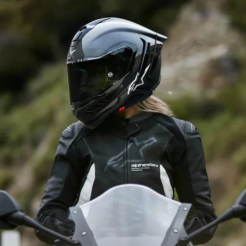 Miniatura 8 de Alpinestars Supertech R10 Casco sólido, carcasa de carbono, certificado CE, ventilación avanzada y ajuste
